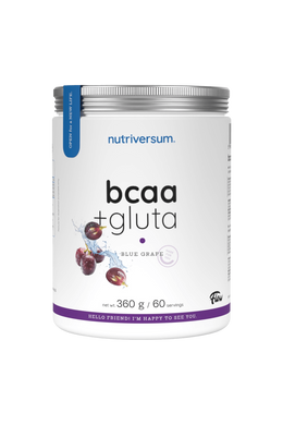 BCAA + GLUTA - 360 g - kékszőlő - Nutriversum