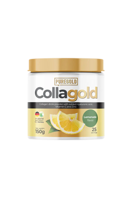 CollaGold Marha és Hal kollagén italpor hialuronsavval - Lemonade - 150g - PureGold