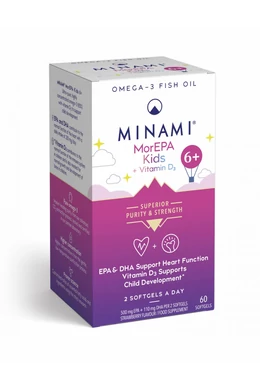 MorEPA Kids 6+ omega-3 halolaj + D3-vitamin