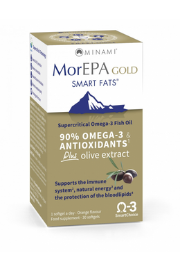 MorEPA GOLD omega-3 halolaj + antioxidánsok + olíva kivonat