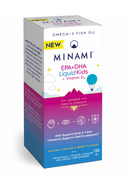EPA+DHA Liquid Kids omega-3 halolaj + D3-vitamin