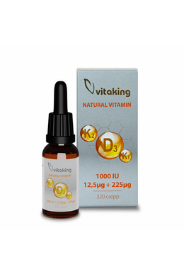 Vitaking D3, K2, K1-vitamin CSEPPEK (10ml)