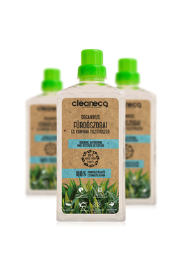 CleanEco organikus fürdőszobai és konyhai tisztítószer 1l - komposztálható csomagolásban