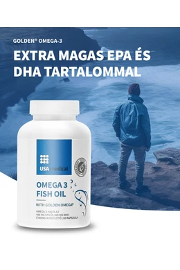 USA Medical GOLDEN® Omega 3 halolaj kapszula 60 db