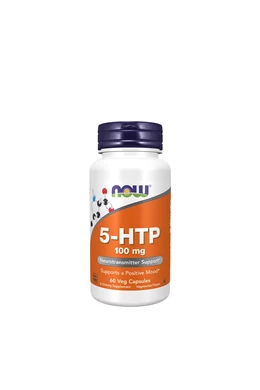 Now Foods 5 HTP 100 mg - 5-Hidroxi-triptofán (60 Veg Kapszula)