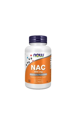 Now Foods NAC - N-acetyl-cysteine 600 mg (100 Veg Kapszula)