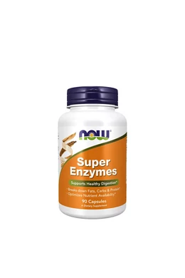 NOW Super Enzymes - 90 Capsules, az egészséges emésztés támogatására