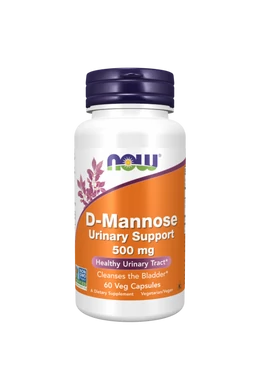 NOW D-Mannose 500 mg 60 Veg Capsules, felfázásos problémákra