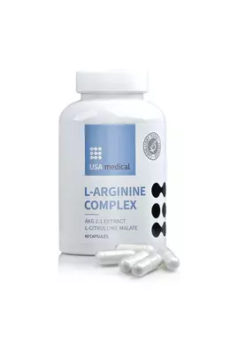 USA Medical L-arginine Complex L-arginin és L-citrullin malát kivonat kapszula 60 db