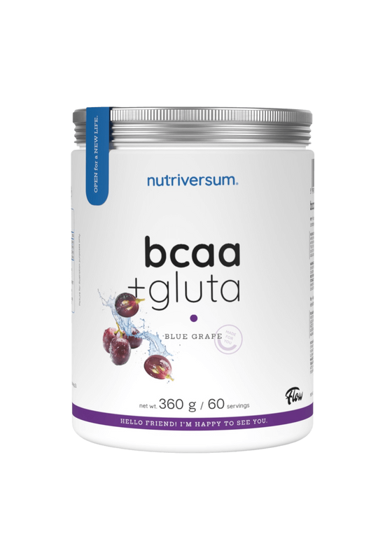 BCAA + GLUTA - 360 g - kékszőlő - Nutriversum
