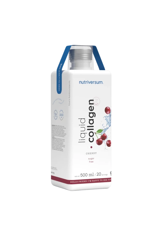 Collagen liquid Sugar Free - 500 ml - cseresznye - Nutriversum