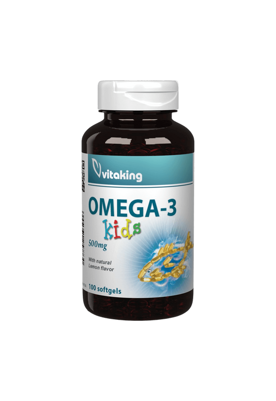 Omega-3 Kids 500mg - 100 gélkapszula - Vitaking