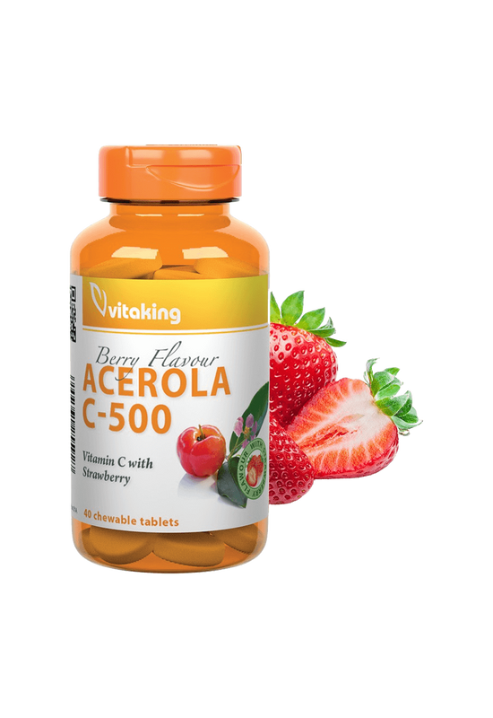 C-500mg Acerola epres- 40 rágótabletta - Vitaking