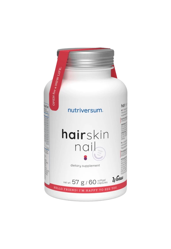 Hair Skin Nail - 60 lágyzselatin kapszula - Nutriversum