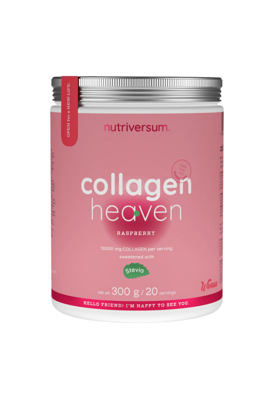 Collagen Heaven - 300 g - málna steviával - Nutriversum