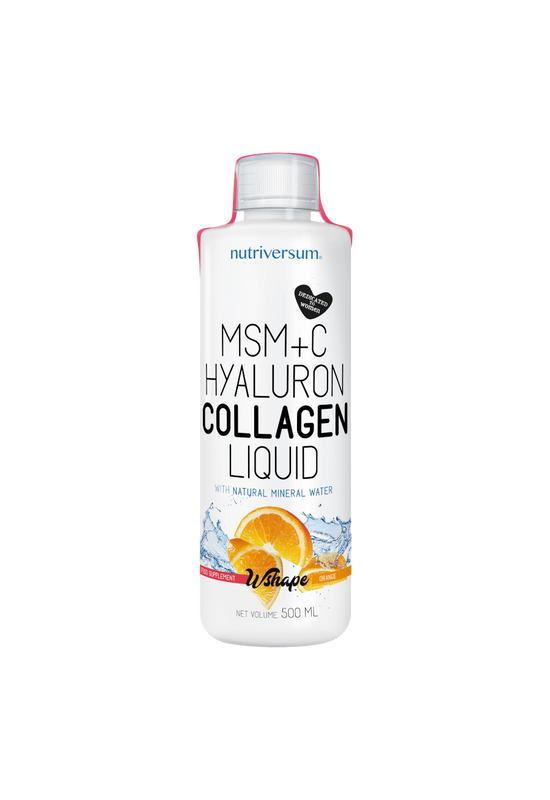 MSM+C Hyaluron Collagen Liquid - 500 ml - WSHAPE - Nutriversum - narancs