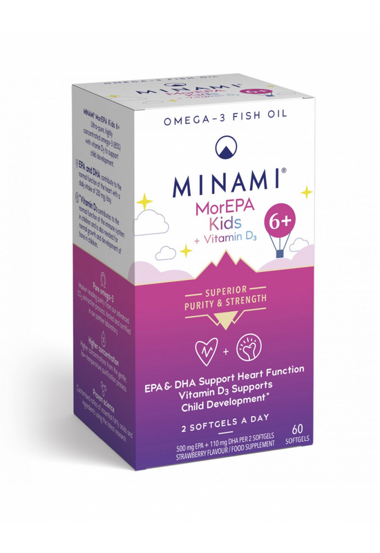 MorEPA Kids 6+ omega-3 halolaj + D3-vitamin