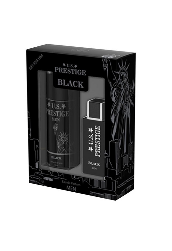 U.S. Prestige Black Parfüm Díszdoboz Férfiaknak 