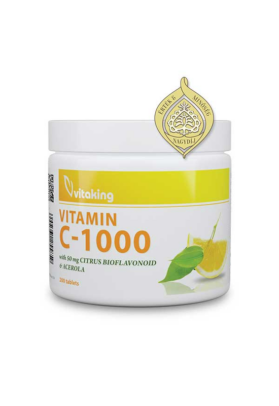 Vitaking C-1000 Bioflav. Acerola. Csipkebogyó (200) Tabl.