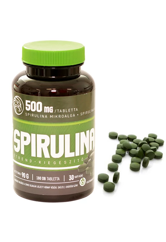 Mannavita SPIRULINA tabletta 500mg étrend-kiegészítő, 180db