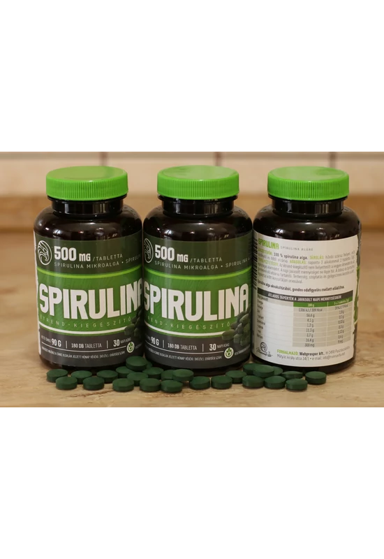 Mannavita SPIRULINA tabletta 500mg étrend-kiegészítő, 180db