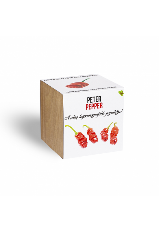 Peter Pepper chili paprika növényem fa kockában