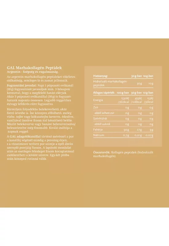 GAL Marhakollagén Peptidek Argentin (300 g)