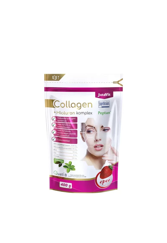JutaVit Collagen (400 g, Eper)