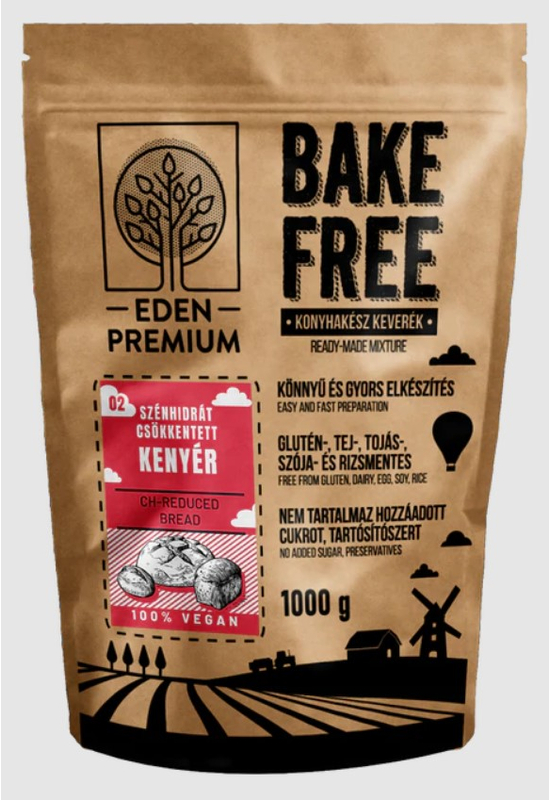Eden Premium Bake-Free szénhidrátcsökkentett kenyér lisztkeverék 1000g