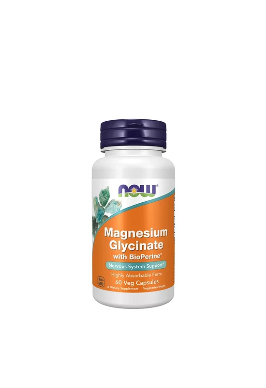 Now Foods Magnesium Glycinate with BioPerine® (60 Kapszula)