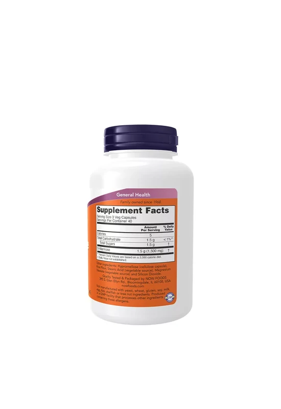NOW D-Mannose Urinary Support 500 mg 120 kapszula