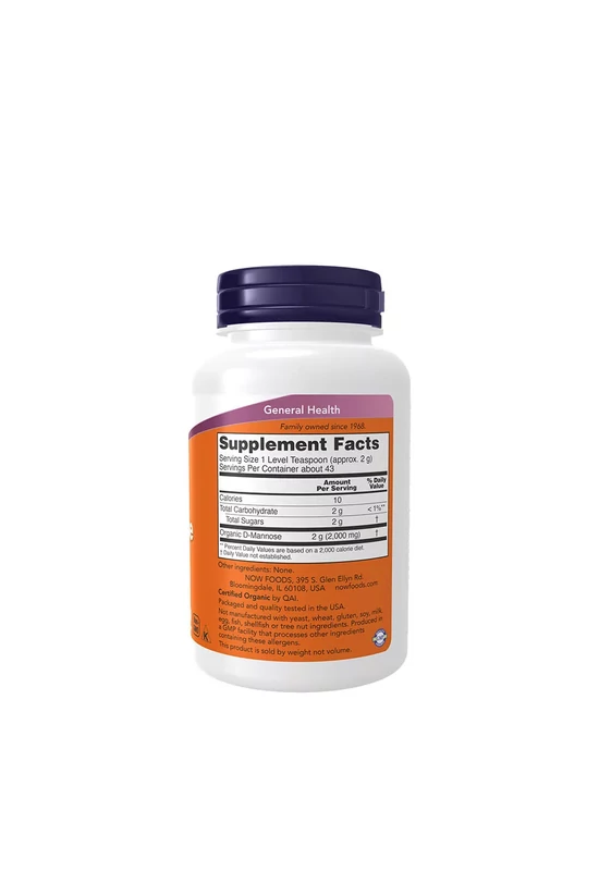 Now Foods D-Mannóz (D-Mannose) por (85 g)