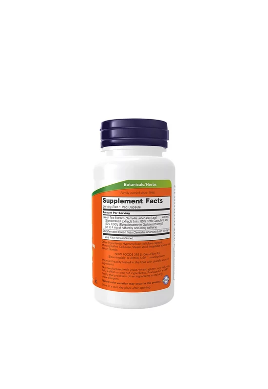 Now Foods Zöld Tea Kivonat 400 mg - EGCg Green Tea Extract (90 Kapszula)