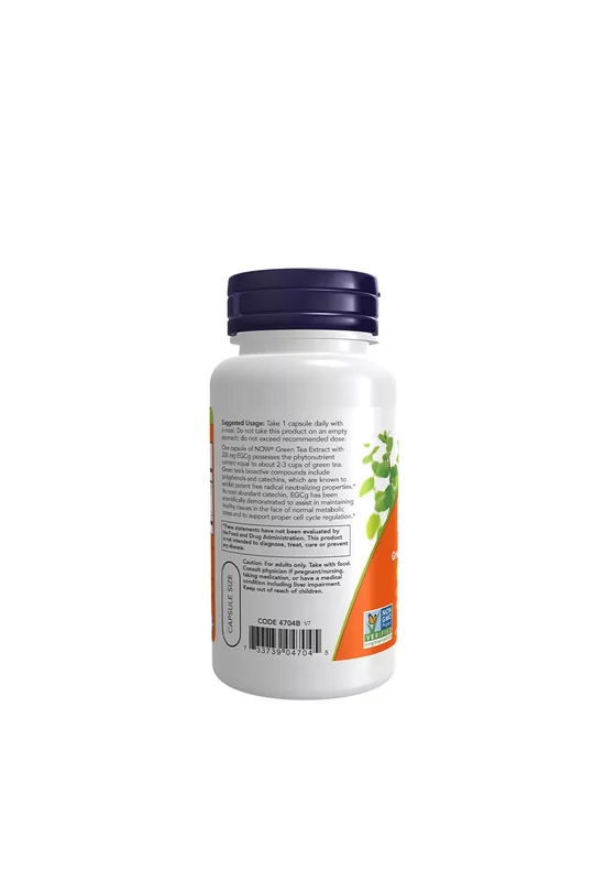 Now Foods Zöld Tea Kivonat 400 mg - EGCg Green Tea Extract (90 Kapszula)