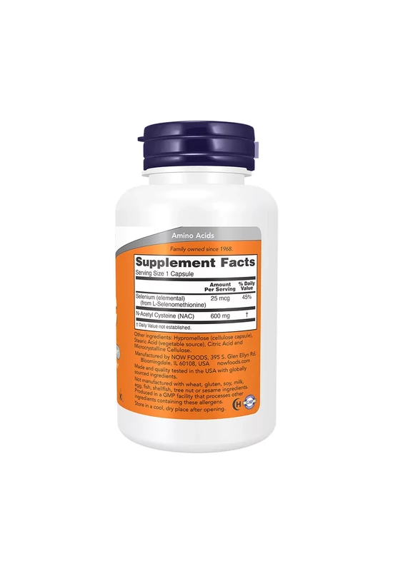 Now Foods NAC - N-acetyl-cysteine 600 mg (100 Veg Kapszula)