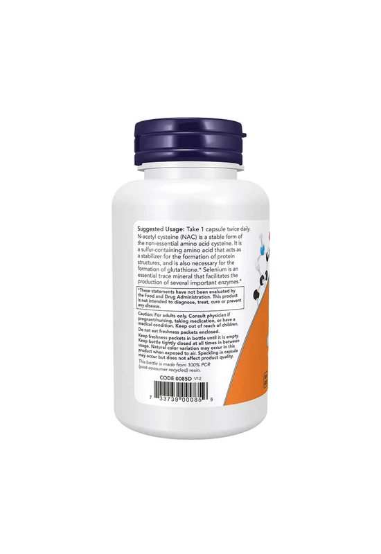 Now Foods NAC - N-acetyl-cysteine 600 mg (100 Veg Kapszula)