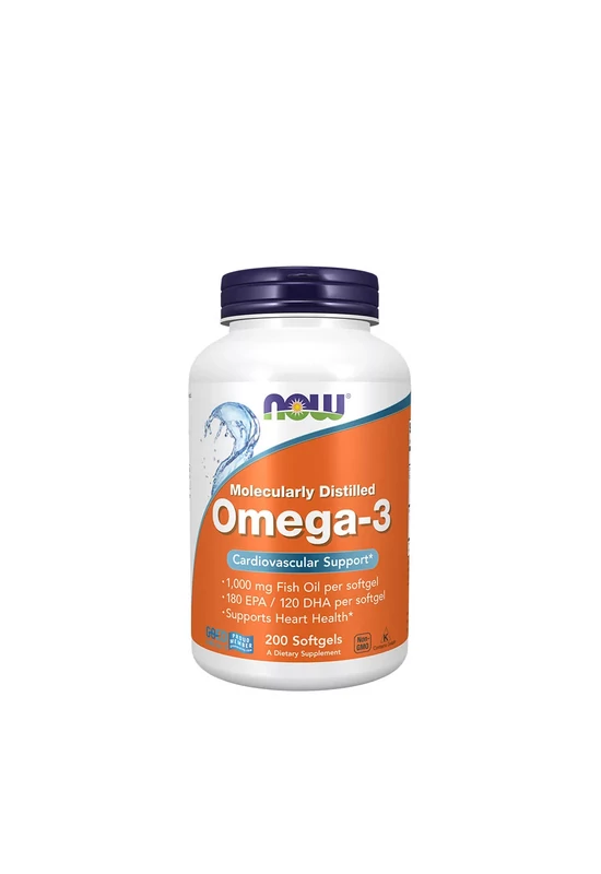 NOW Omega-3 halolaj 200 lágyzselatin kapszula
