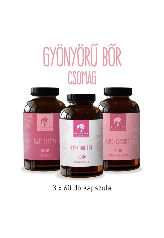 Organiqa Gyönyörű bőr csomag - 3 x 60 db kapszula
