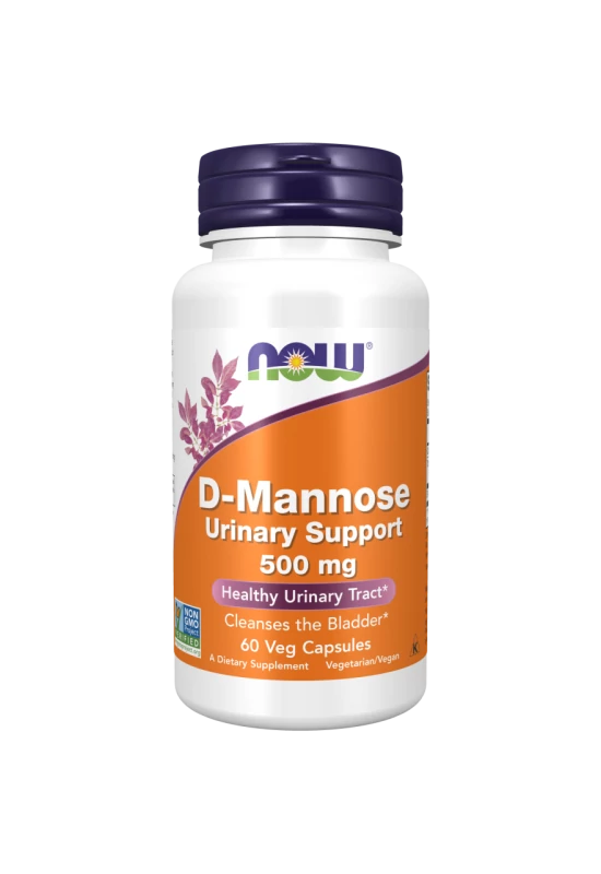 NOW D-Mannose 500 mg 60 Veg Capsules, felfázásos problémákra