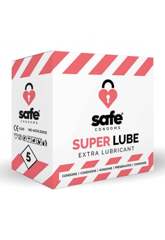 SAFE Super Lube - extra síkos óvszer (5db)