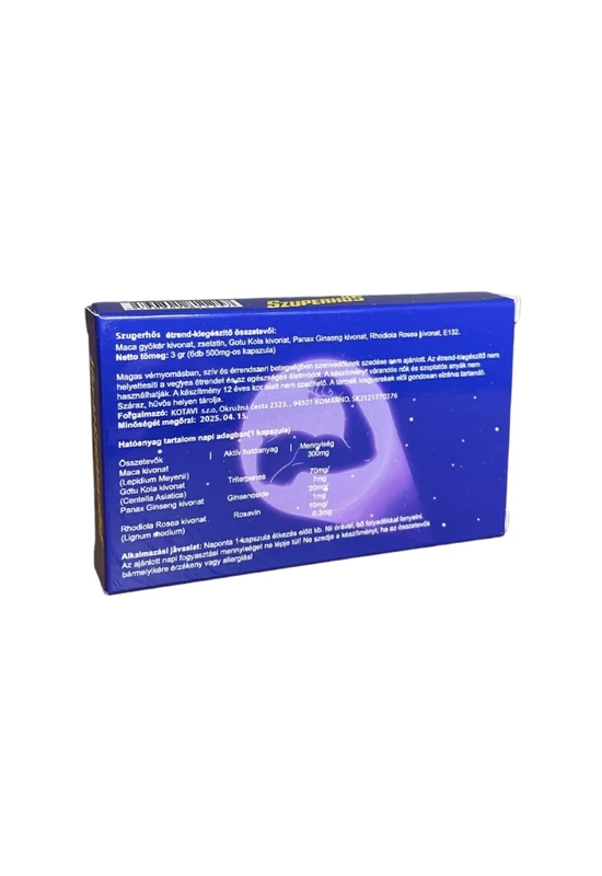 Szuperhős Blue Potencianövelő kapszula, 6db