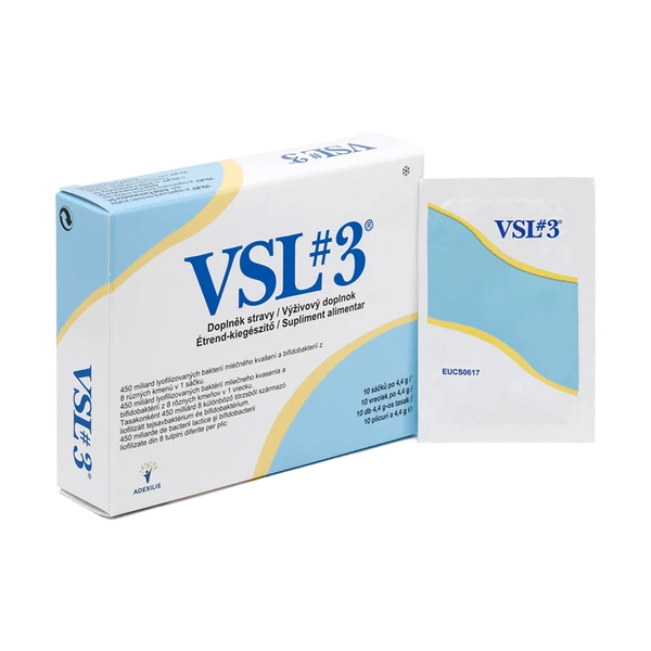 VSL#3 Probiotikum - Élőflórás készítmény 450 milliárd bélbaktériummal - 10 tasak